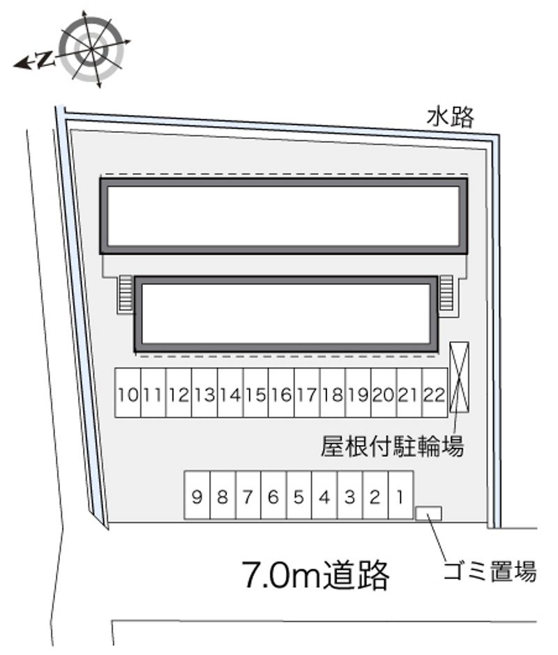 レオパレスコラッジオ 配置図
