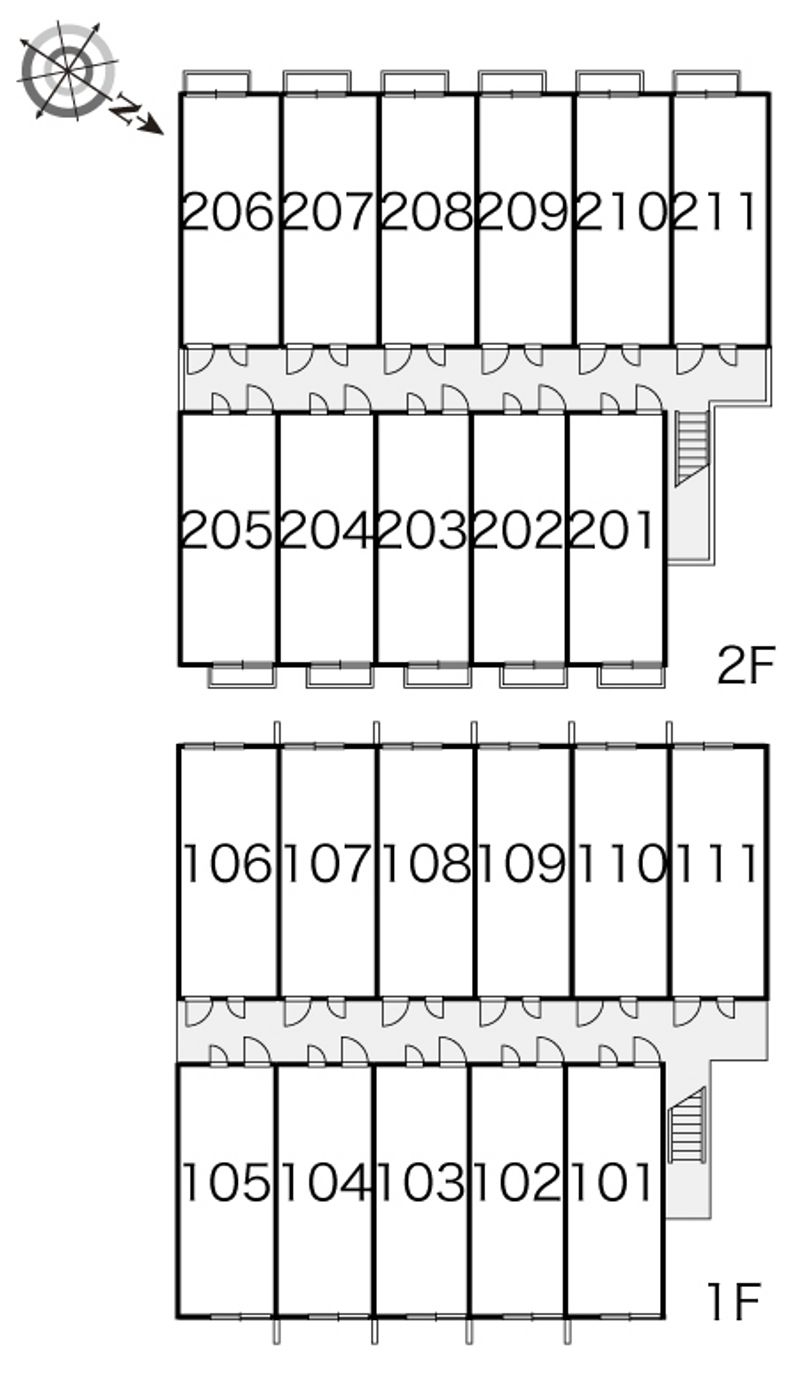 レオパレススカイピア２１ 間取配置図