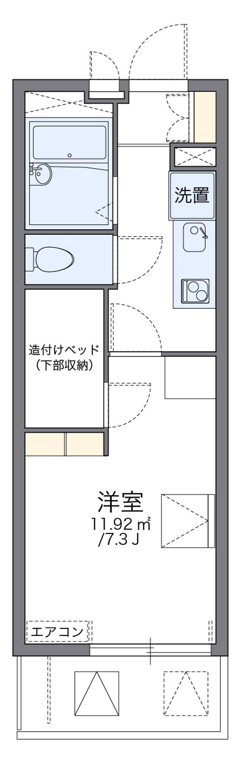 レオパレススプルースⅡ 間取図