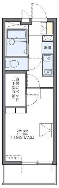 レオパレス菅生 間取り図