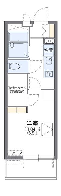 レオパレス舎利寺ＣＦ 間取り図