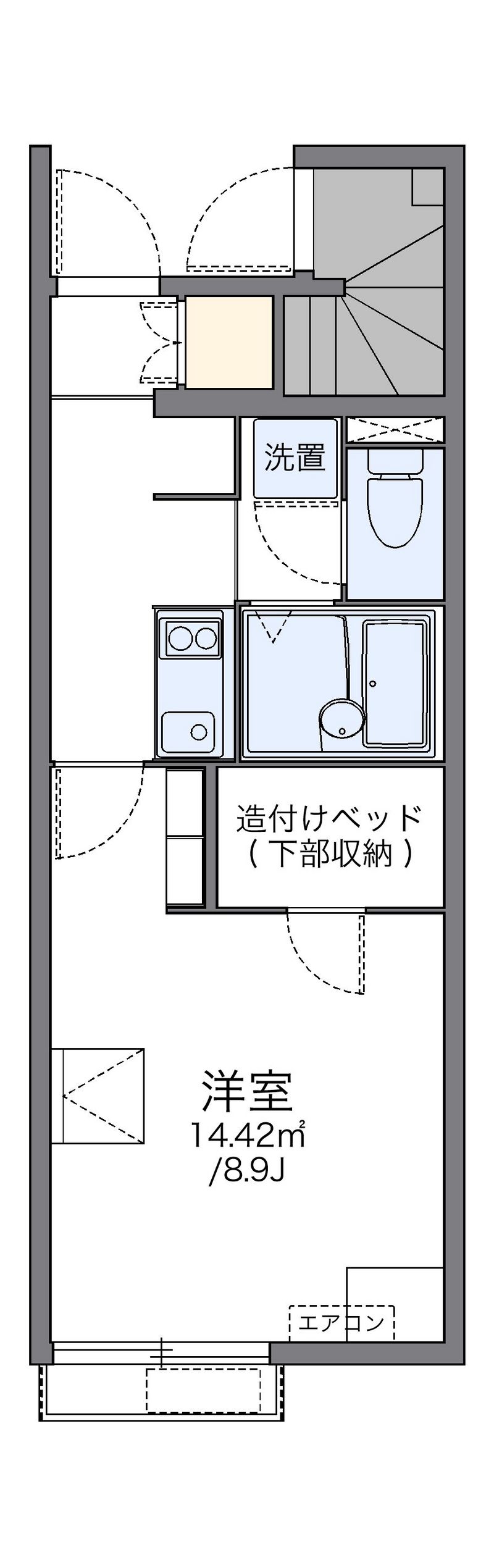 レオネクストカストル雄 間取図