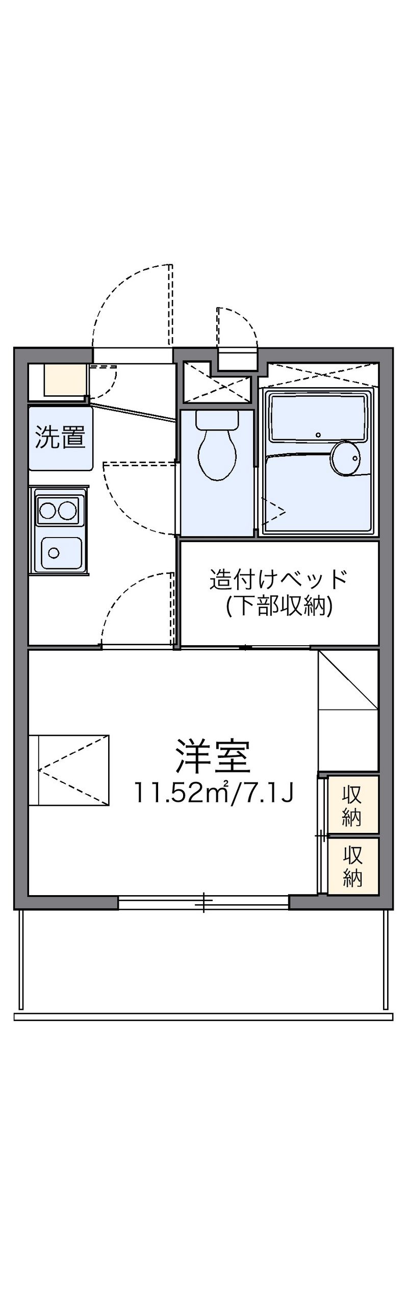 レオパレス内山 間取図