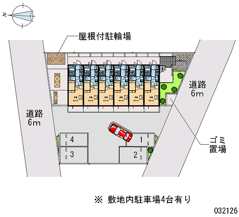 レオパレス蘇我加藤Ⅱ 区画図