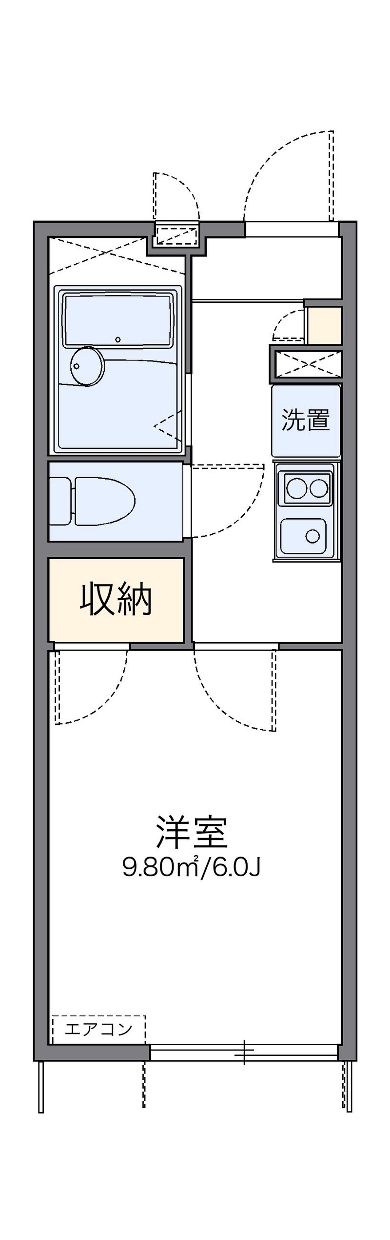 レオパレス東寺 間取り