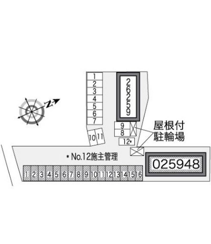 レオパレスアロハＡ 駐車場