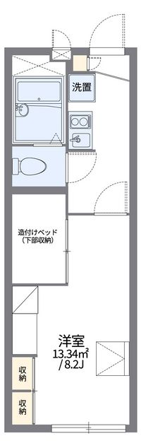 レオパレスきんもくせい 間取り図