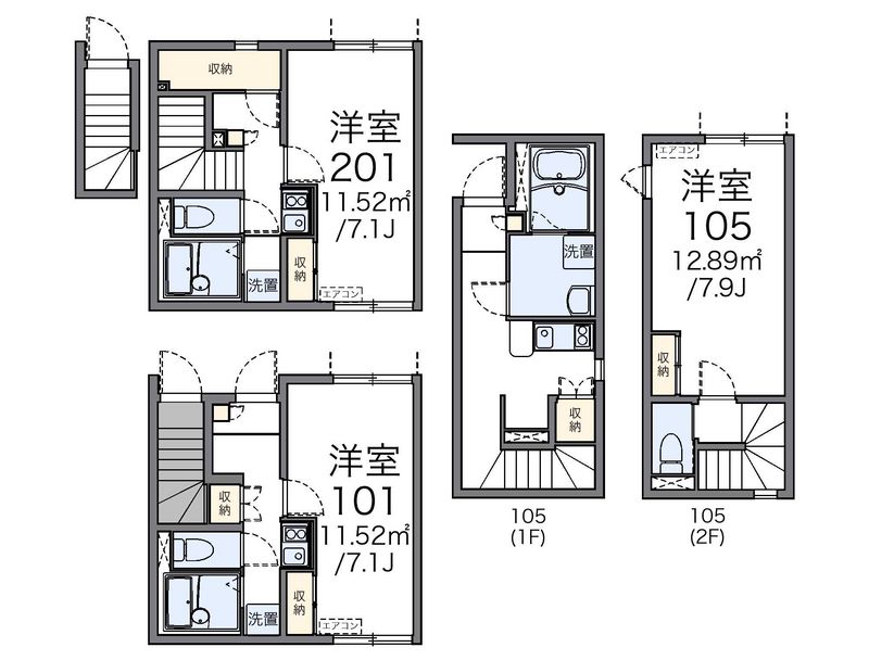 レオネクストＫＡＩＳＡＮ 間取図