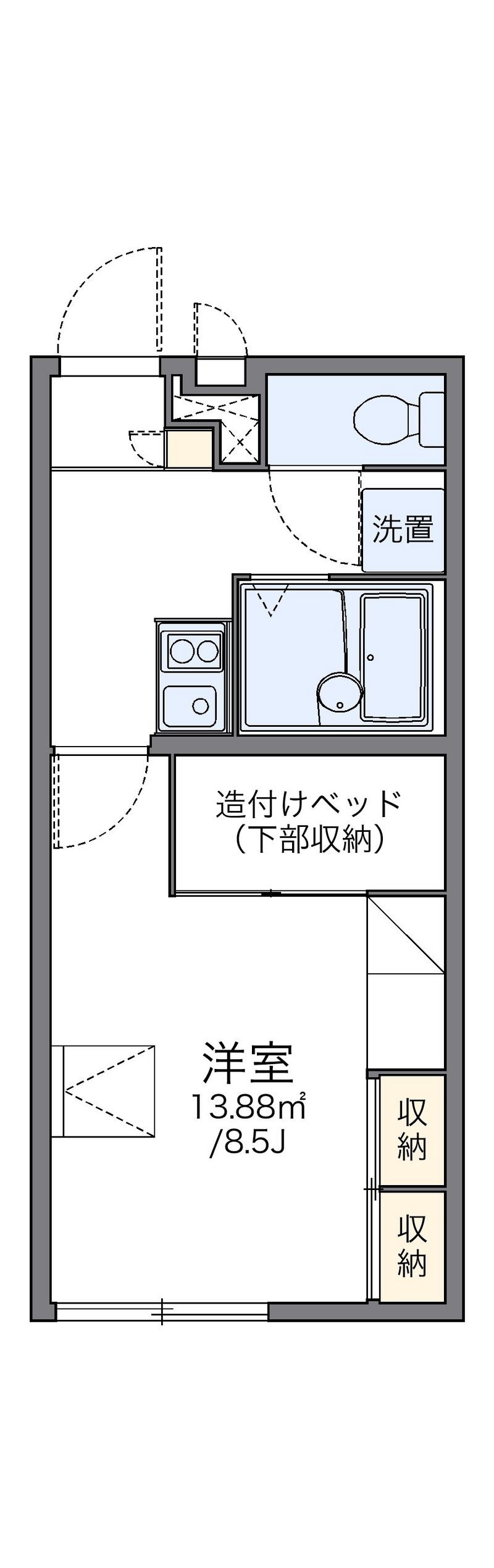 レオパレス奥州 間取図