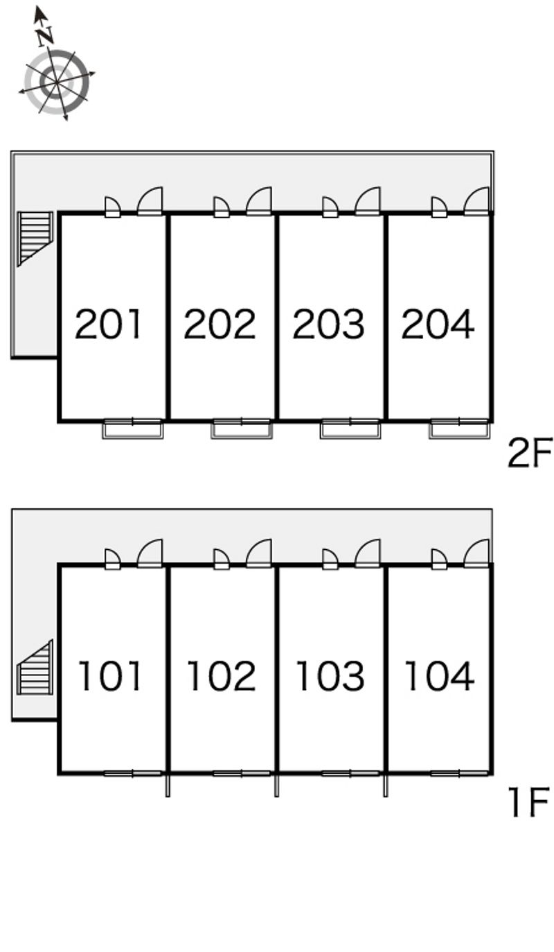 レオパレスセカンドプラザ 間取配置図