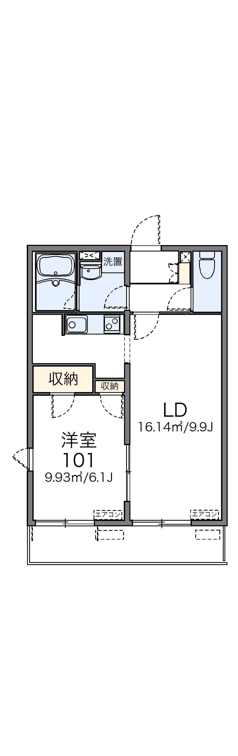 レオネクストすずらん荘 間取図