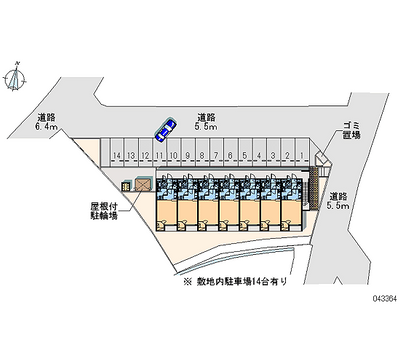 43364 Monthly parking lot