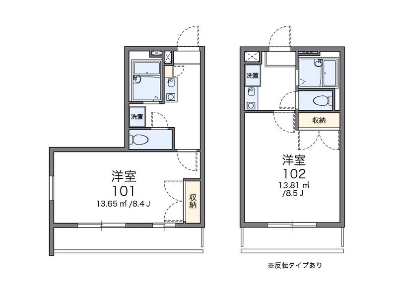 レオパレスセント・クロス 間取図