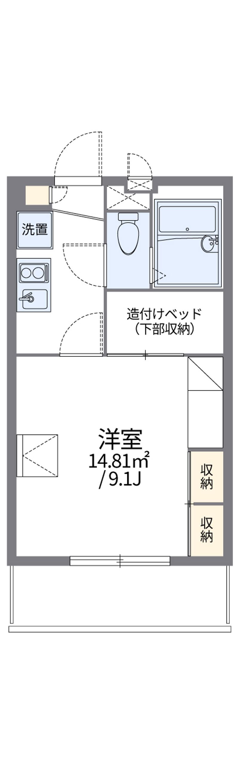 レオパレスコート　ヤヒロ　Ⅱ 間取図