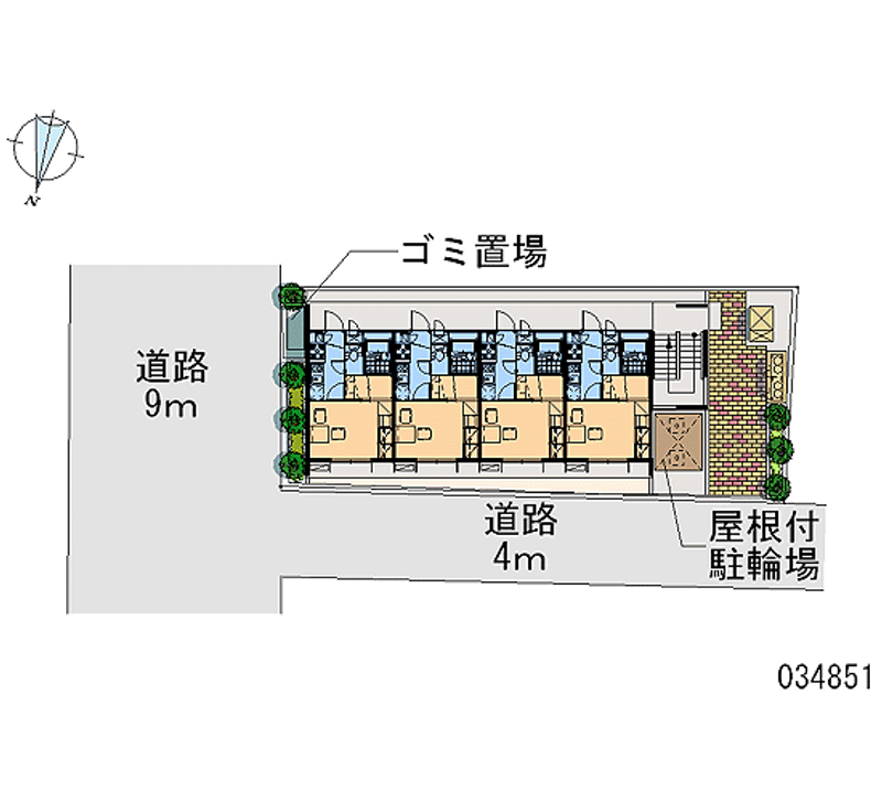 レオパレスエムワン 区画図