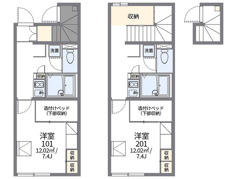 レオパレスサンブロス 間取図