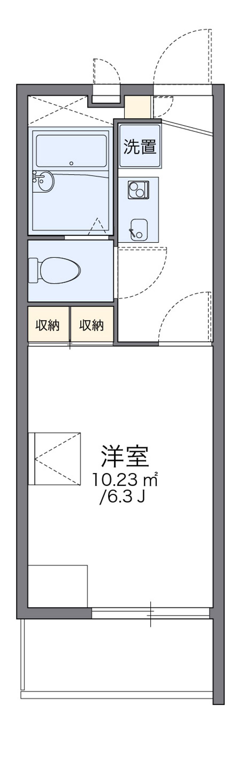 レオパレス大池橋 間取図