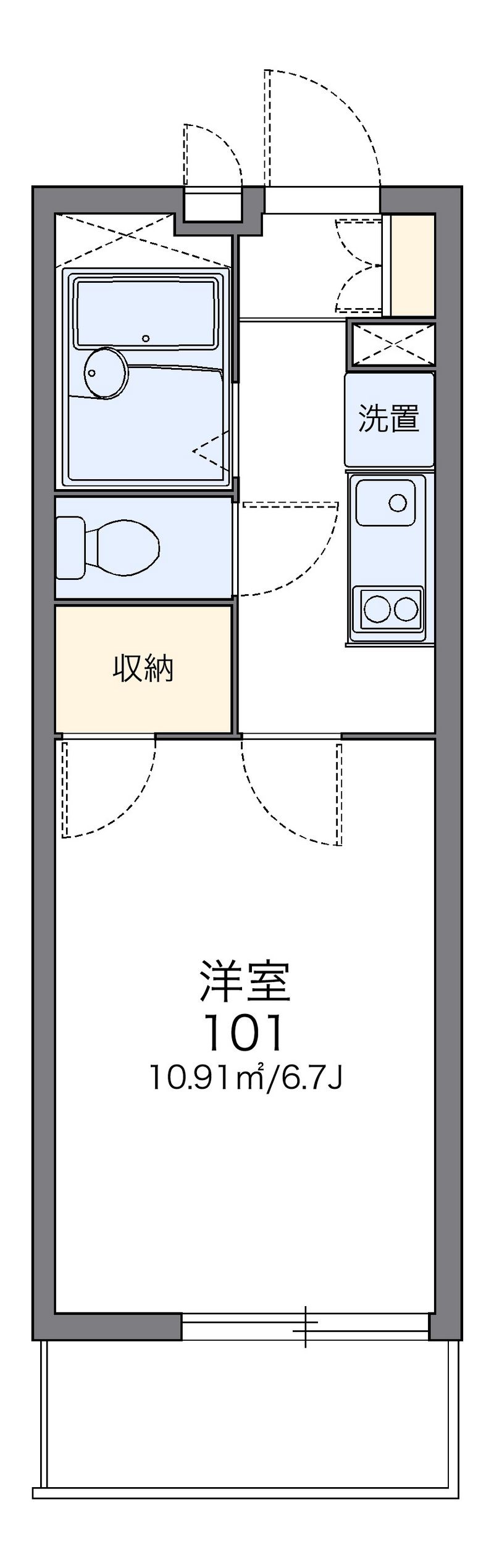 レオパレスヴィクトワール 間取図