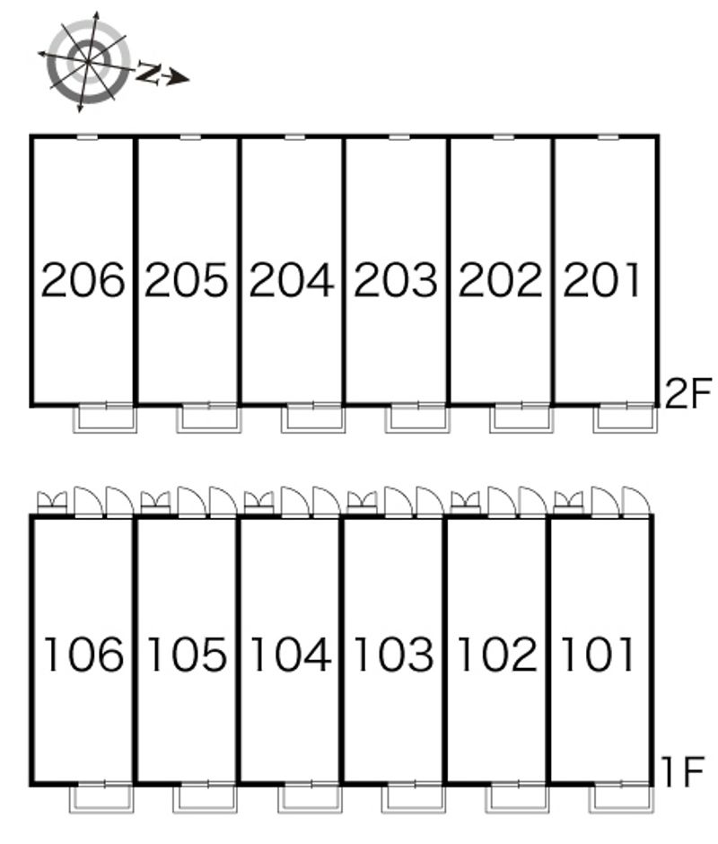 レオパレス五ノ坂 間取配置図