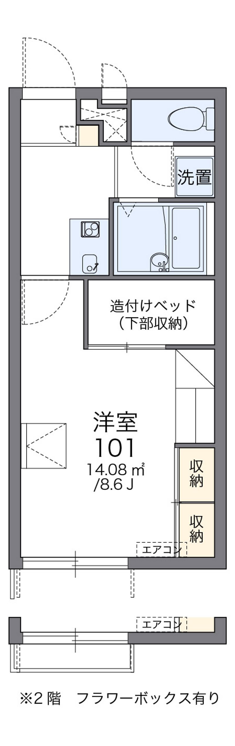 レオパレスＲ＆Ｒ 間取図