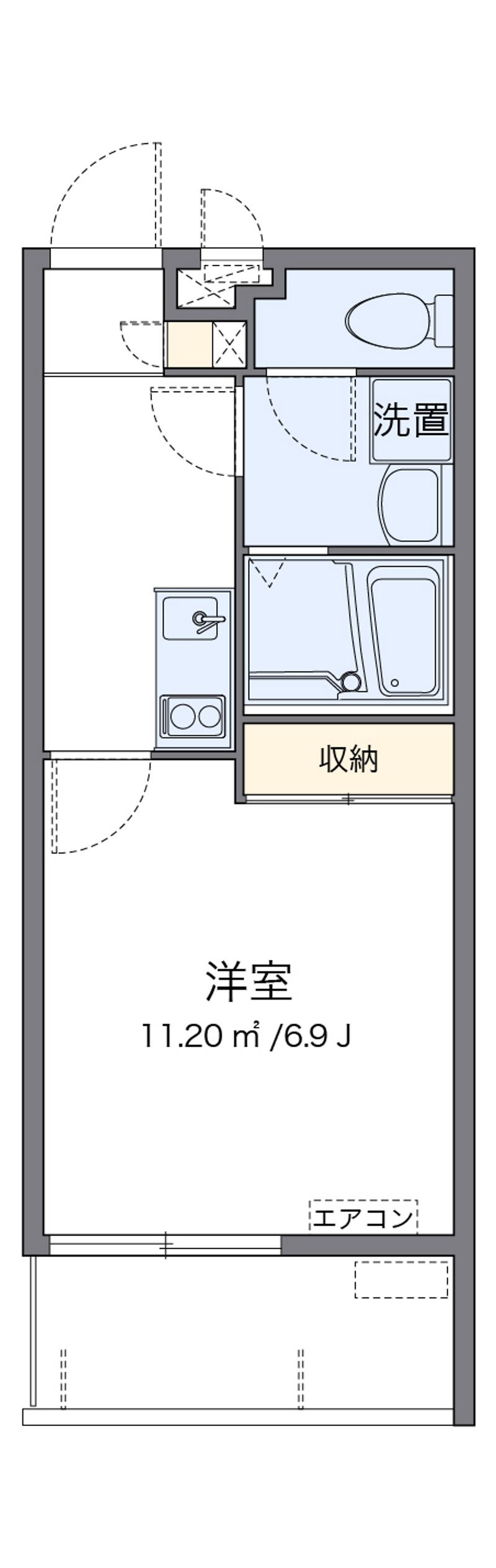 クレイノＩｓｈｉｎｂａｒｕ 間取り