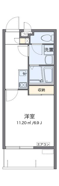 クレイノＩｓｈｉｎｂａｒｕ 間取り図