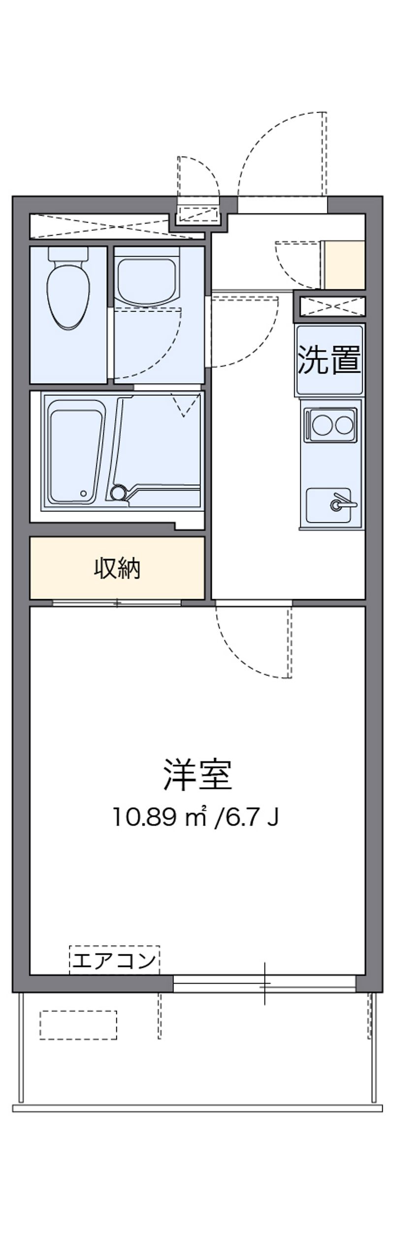 クレイノ比恵町 間取図