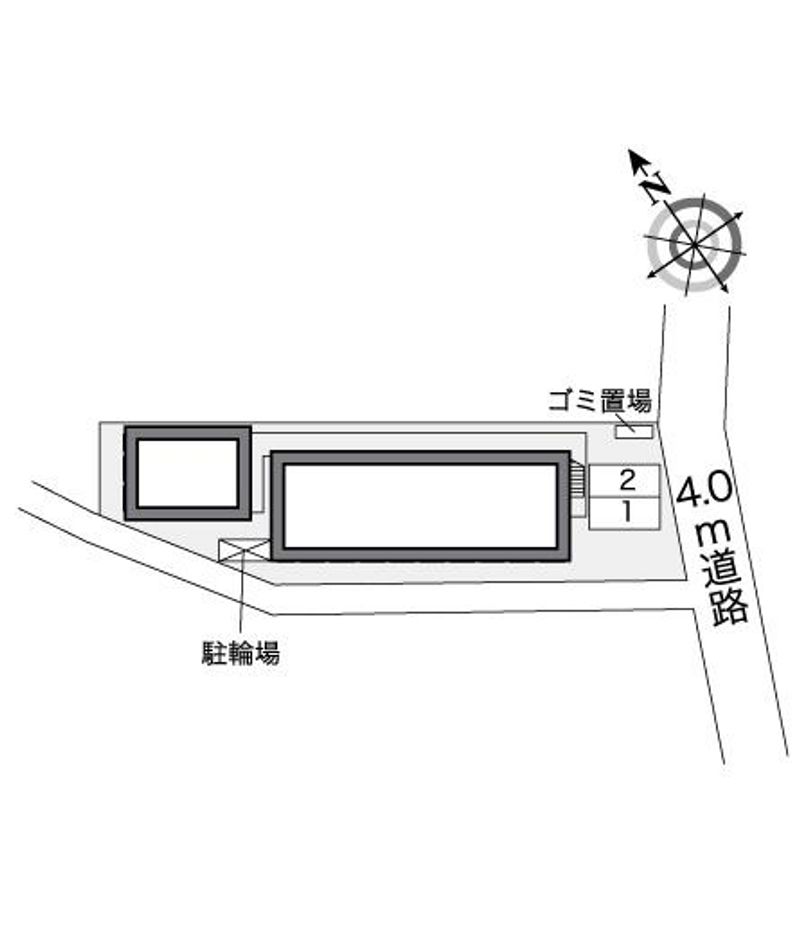 レオパレスしらさぎ 配置図