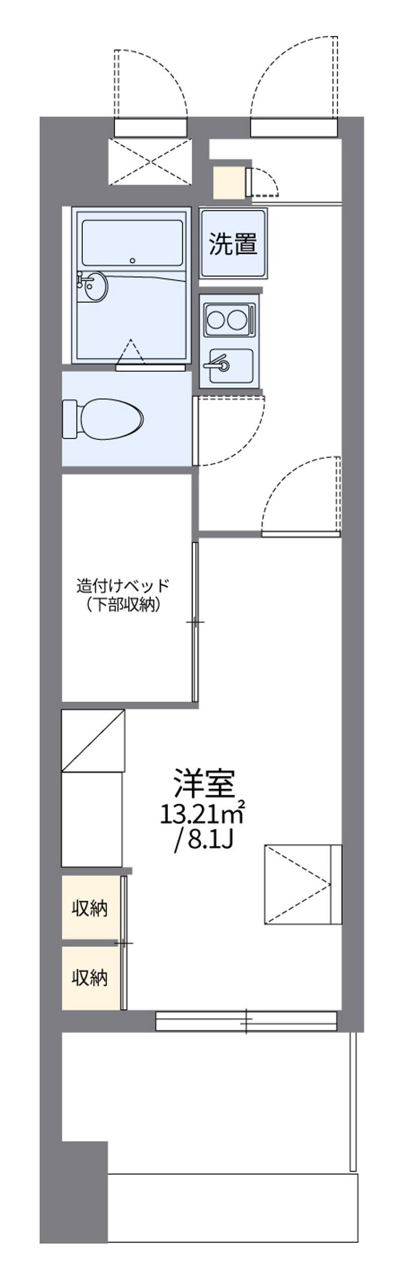 レオパレス国泰寺 間取図