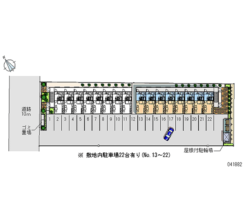 レオパレスエクセランⅡ 月極駐車場