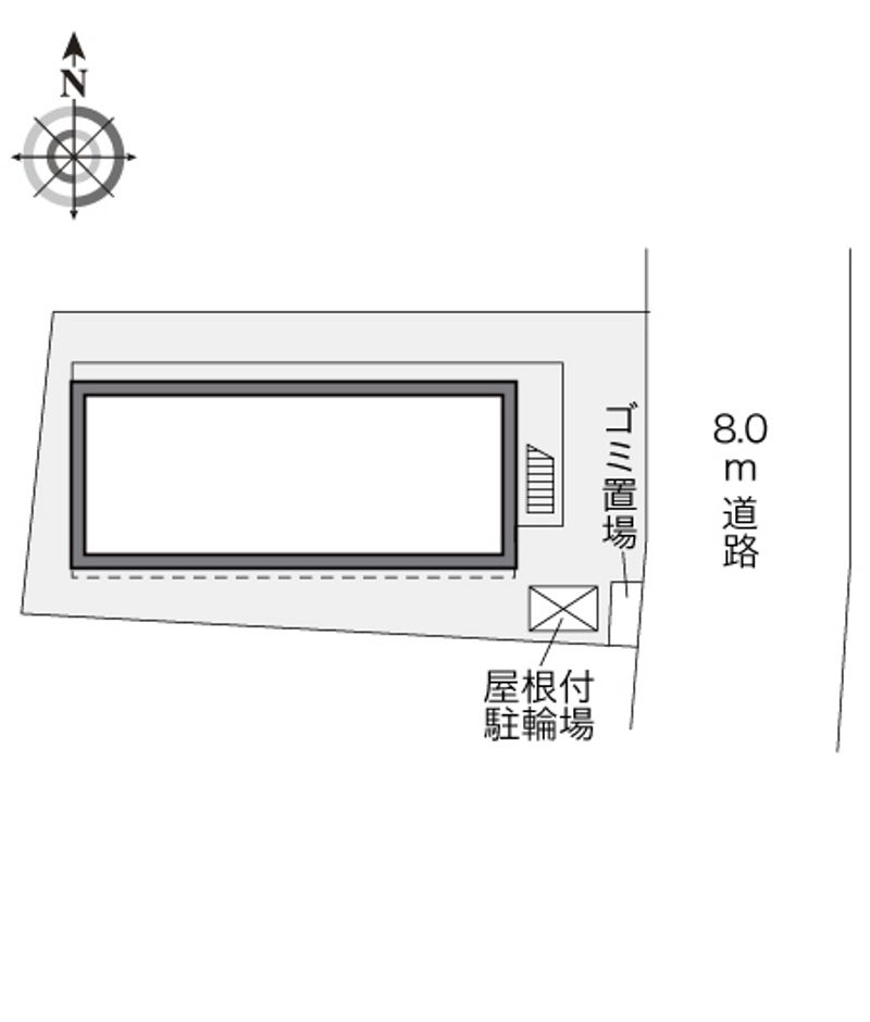 レオパレス南竹屋 配置図