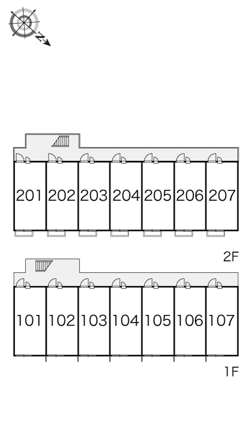 レオパレスカプレット 間取配置図