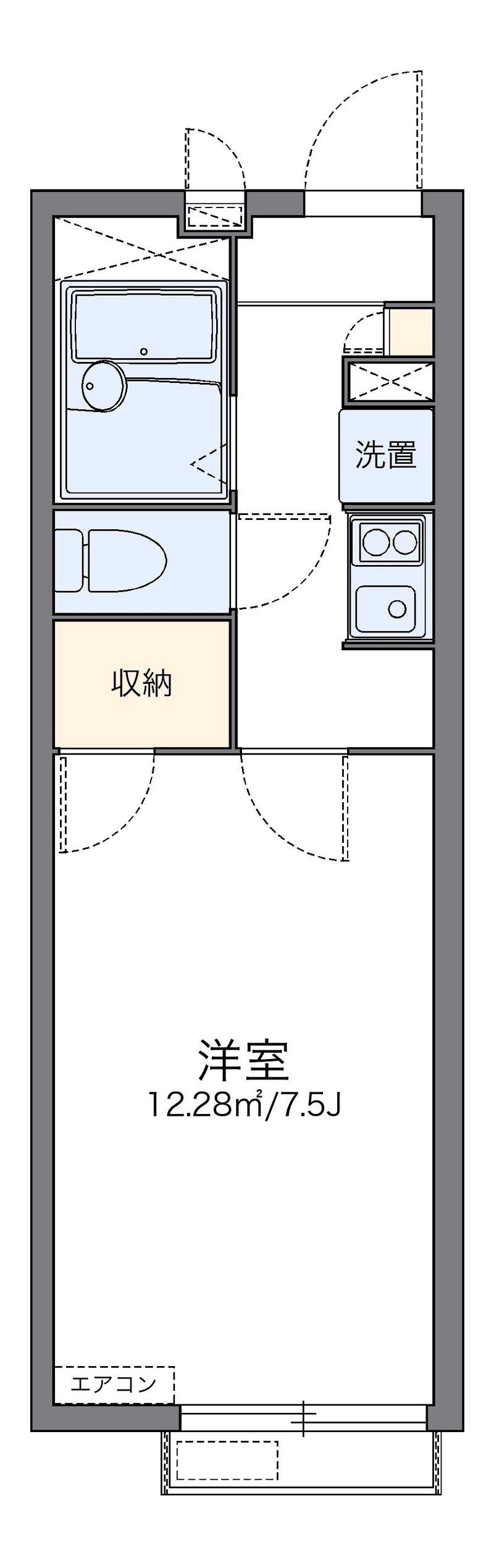 レオパレスピュアグリーンⅢ 間取図