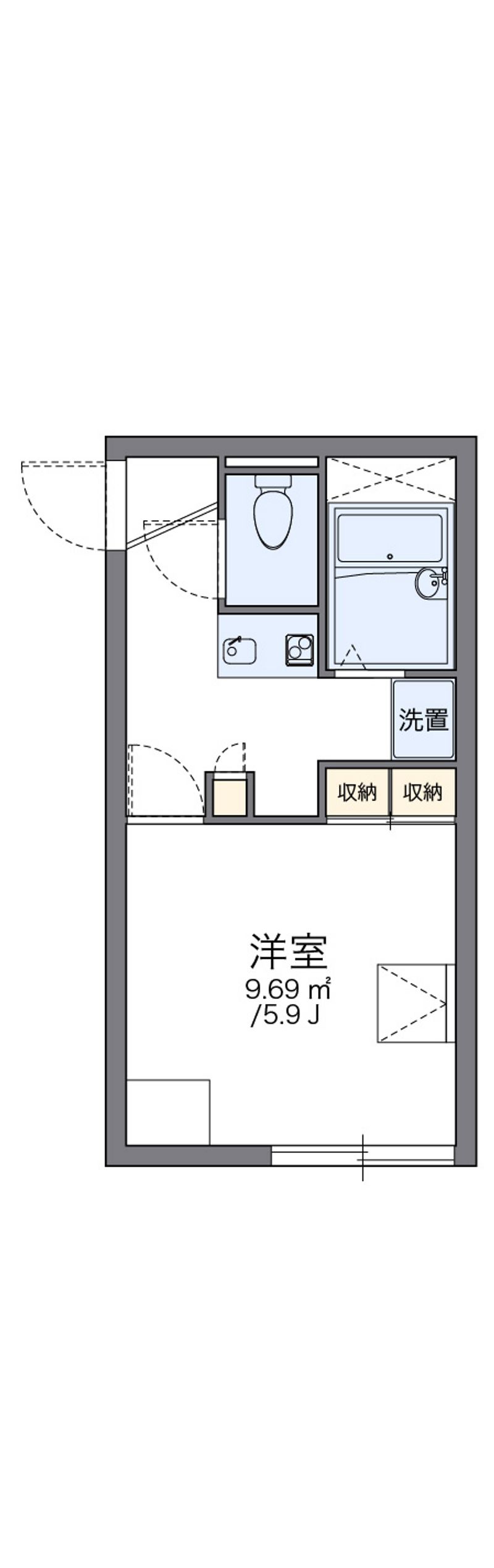 レオパレスヴィラ一ツ橋 間取図