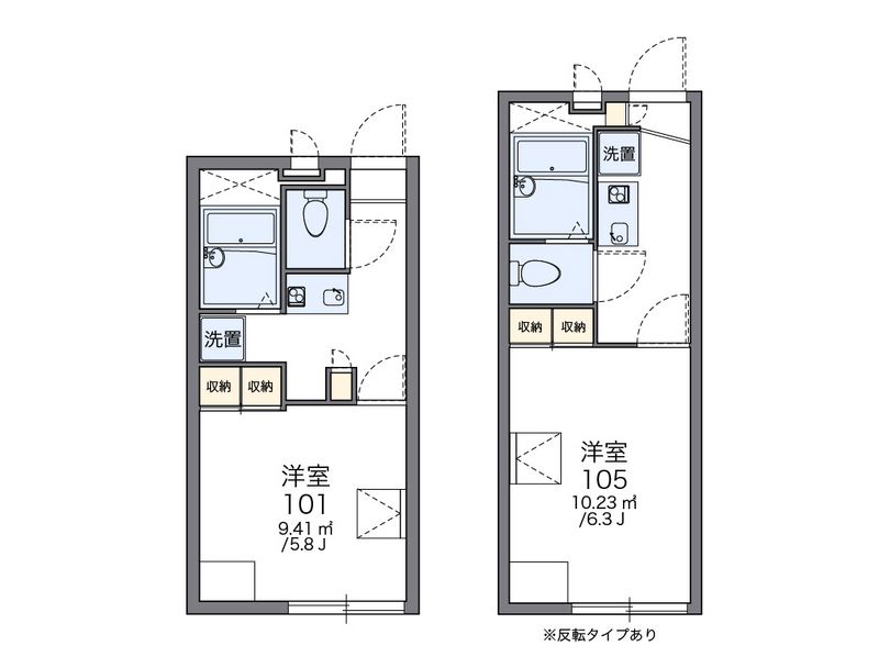レオパレスホーステイル 間取図