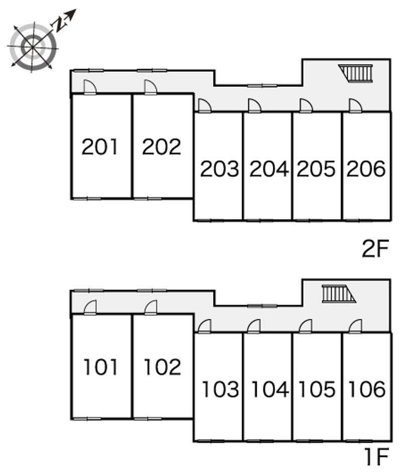 レオパレスソトエールＫ 間取り配置図