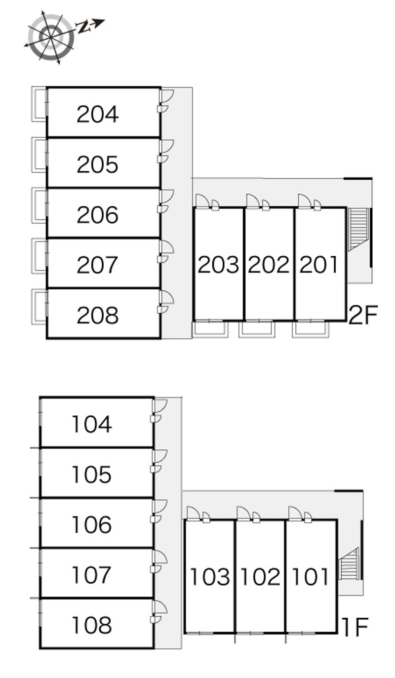 レオパレスひまわり 間取り配置図