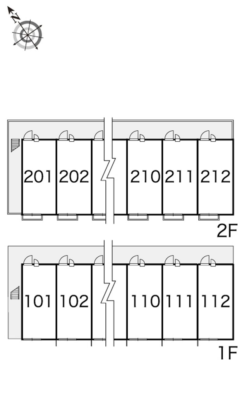 レオパレスララハウス 間取配置図