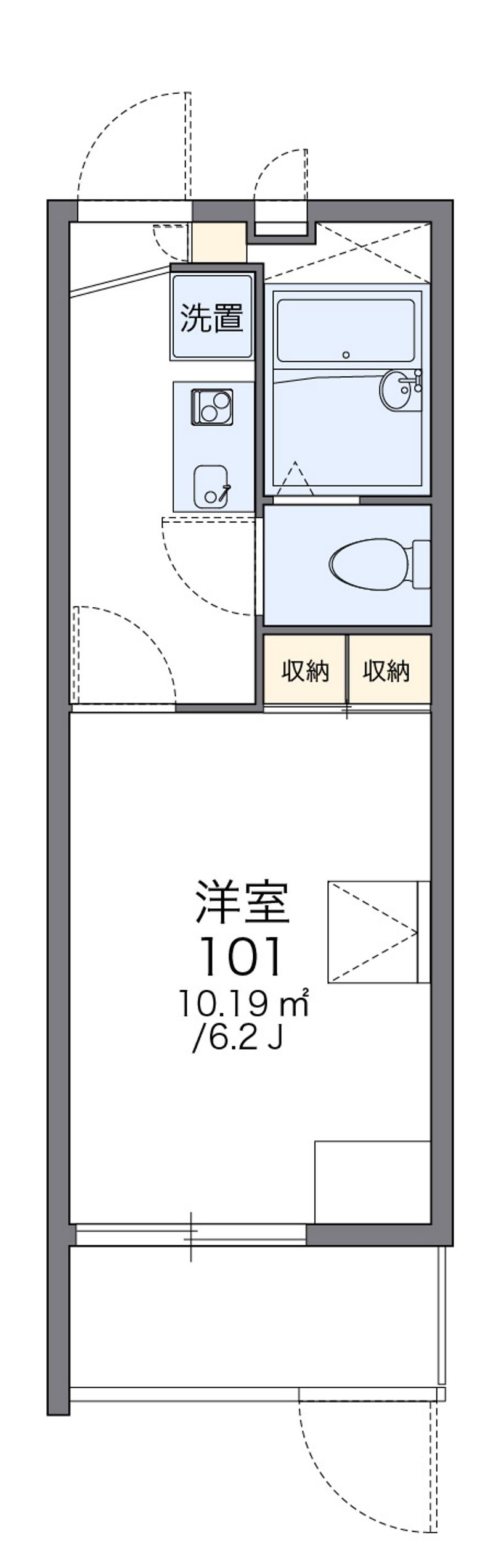 レオパレスアベンタ神武 間取図