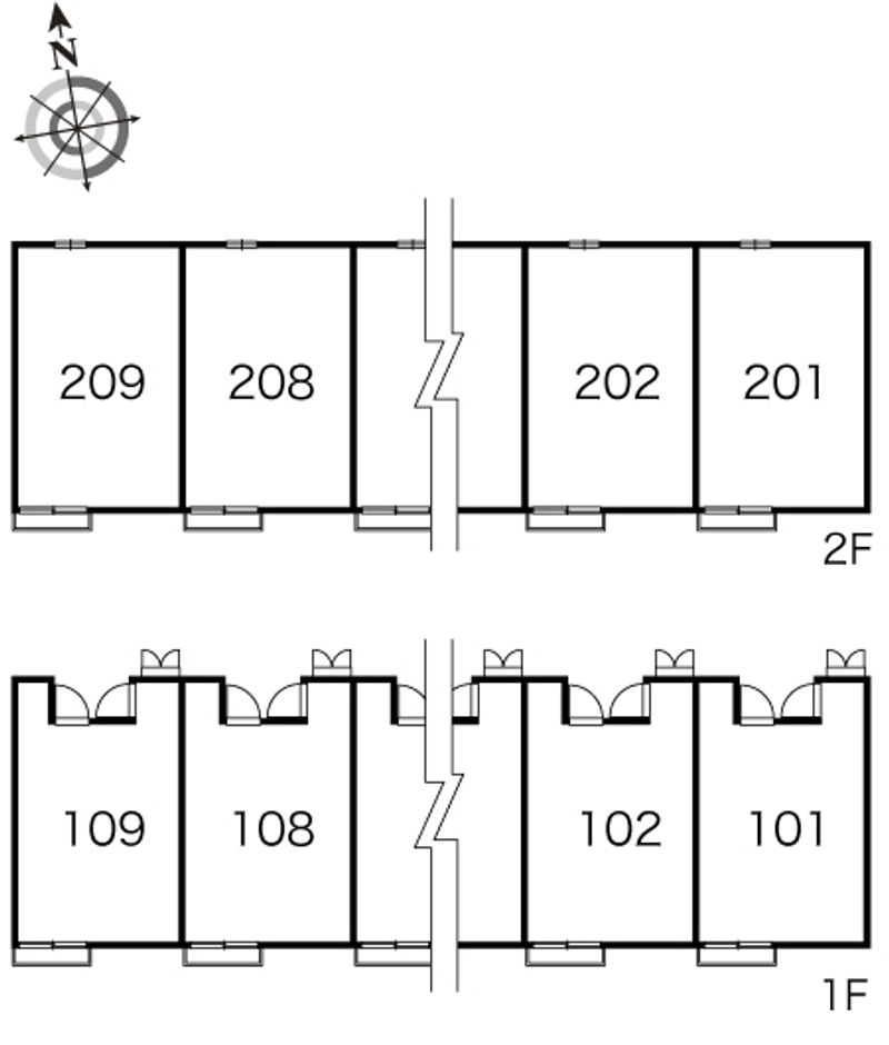 レオパレスソレーユ 間取配置図