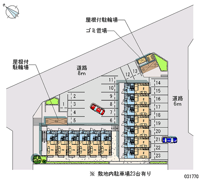 レオパレス希央台 月極駐車場