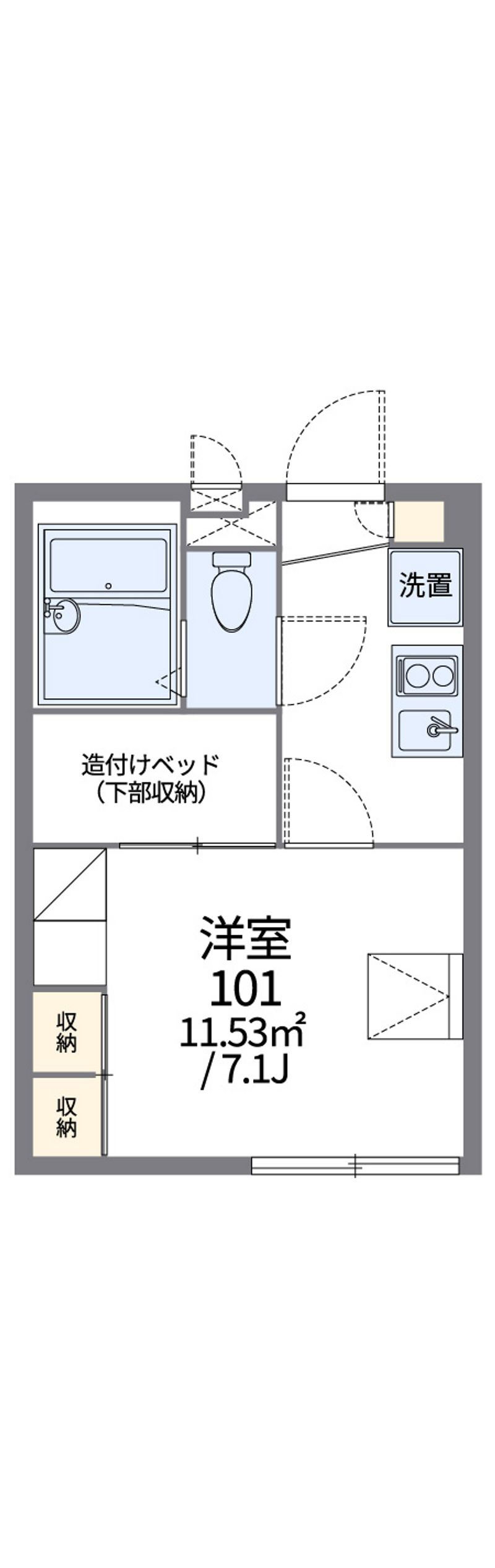 レオパレスブザービーター 間取図