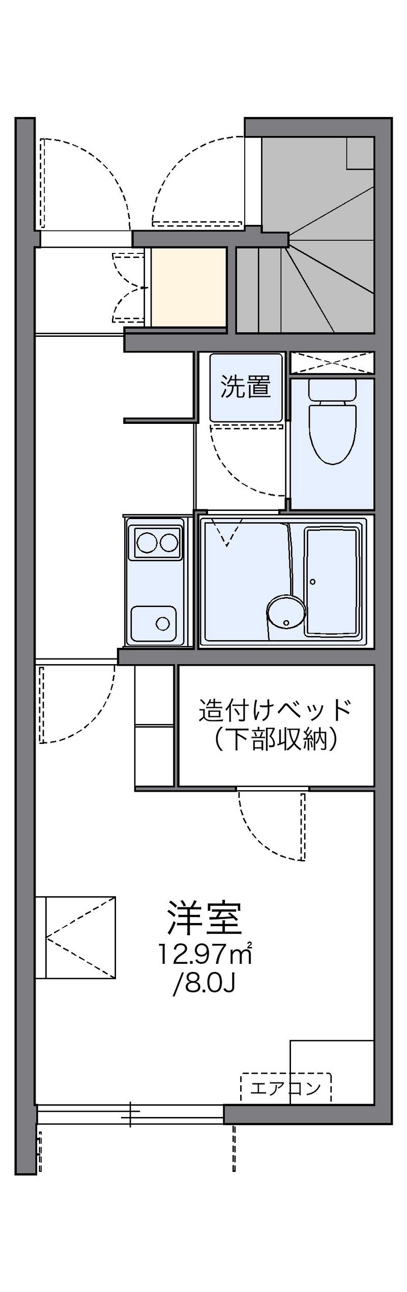 レオネクストＴｏｐＲｉｖｅｒ 間取図
