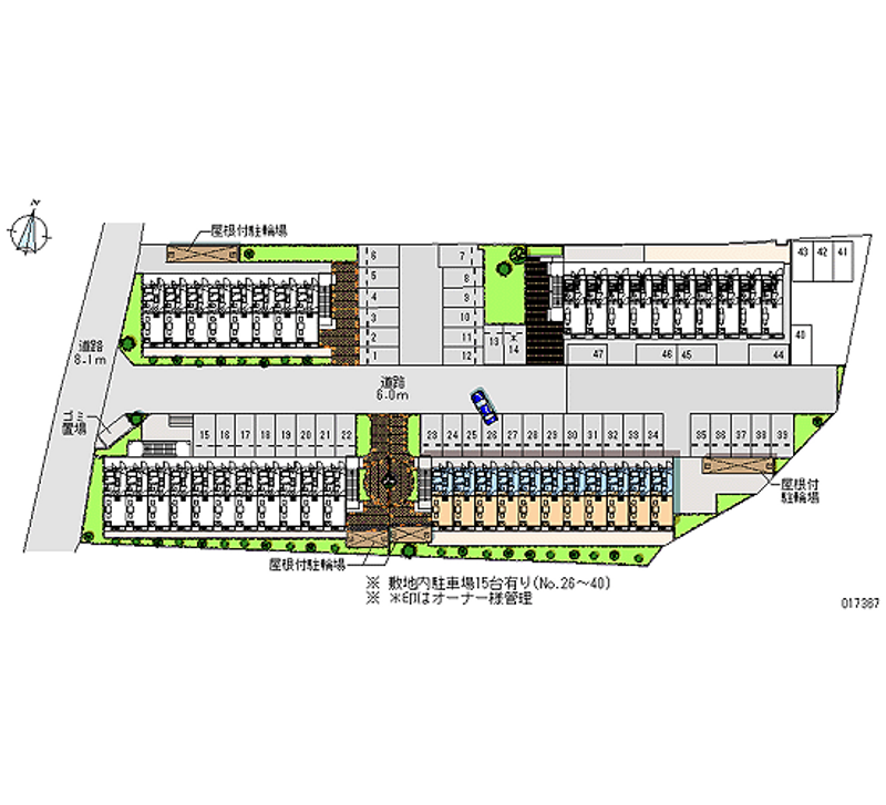 17367 bãi đậu xe hàng tháng