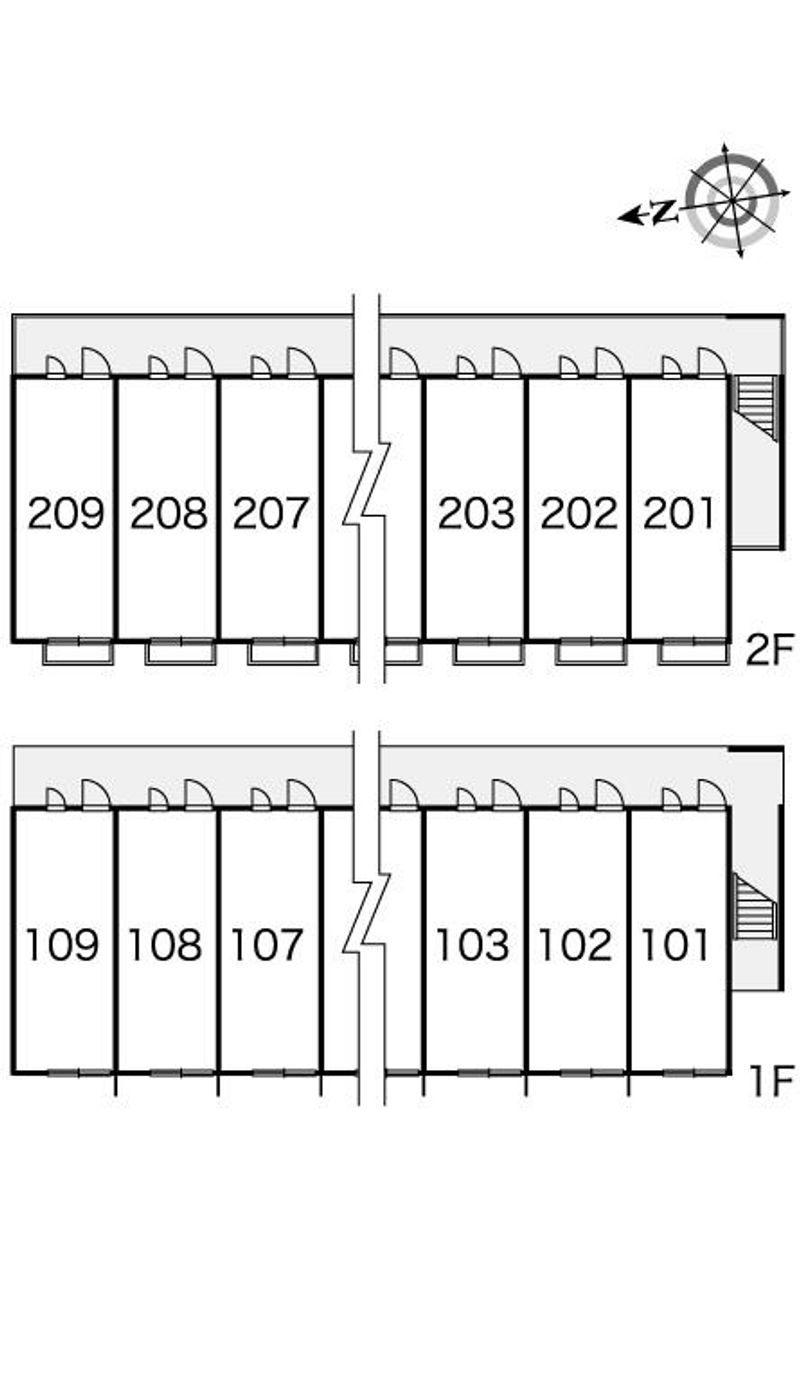 レオパレスサンフラワー 間取配置図