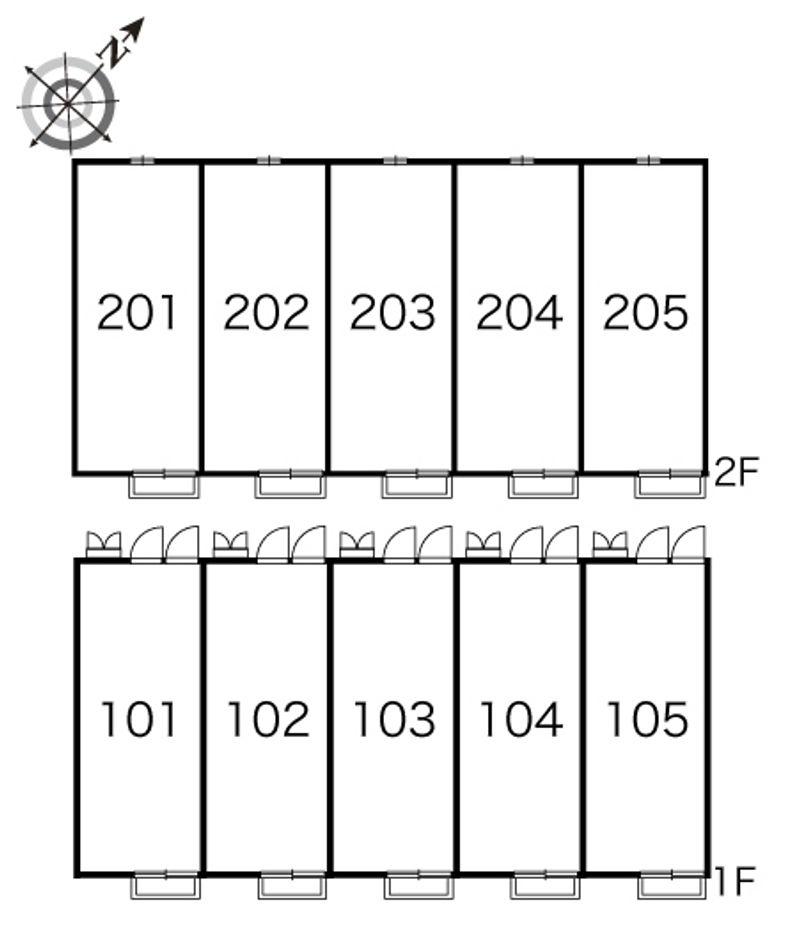 レオパレスコンフォートドミール 間取配置図