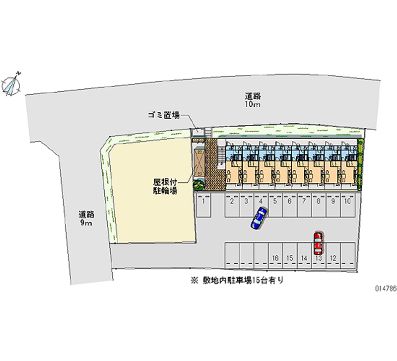 レオパレス八久保 月極駐車場