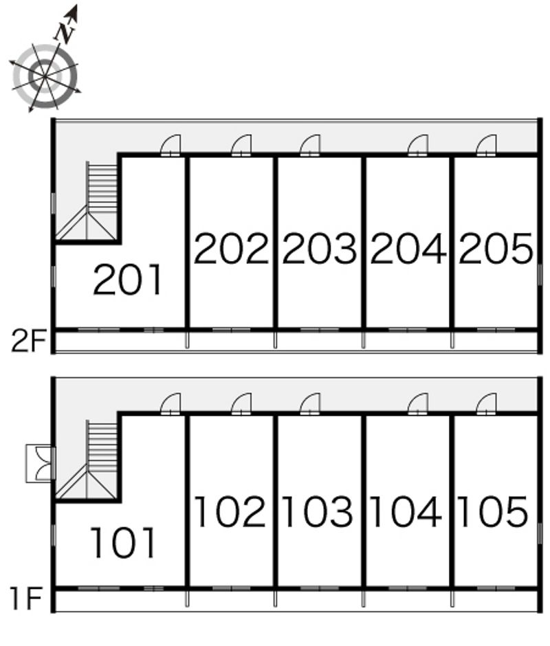 レオパレス金子 間取配置図