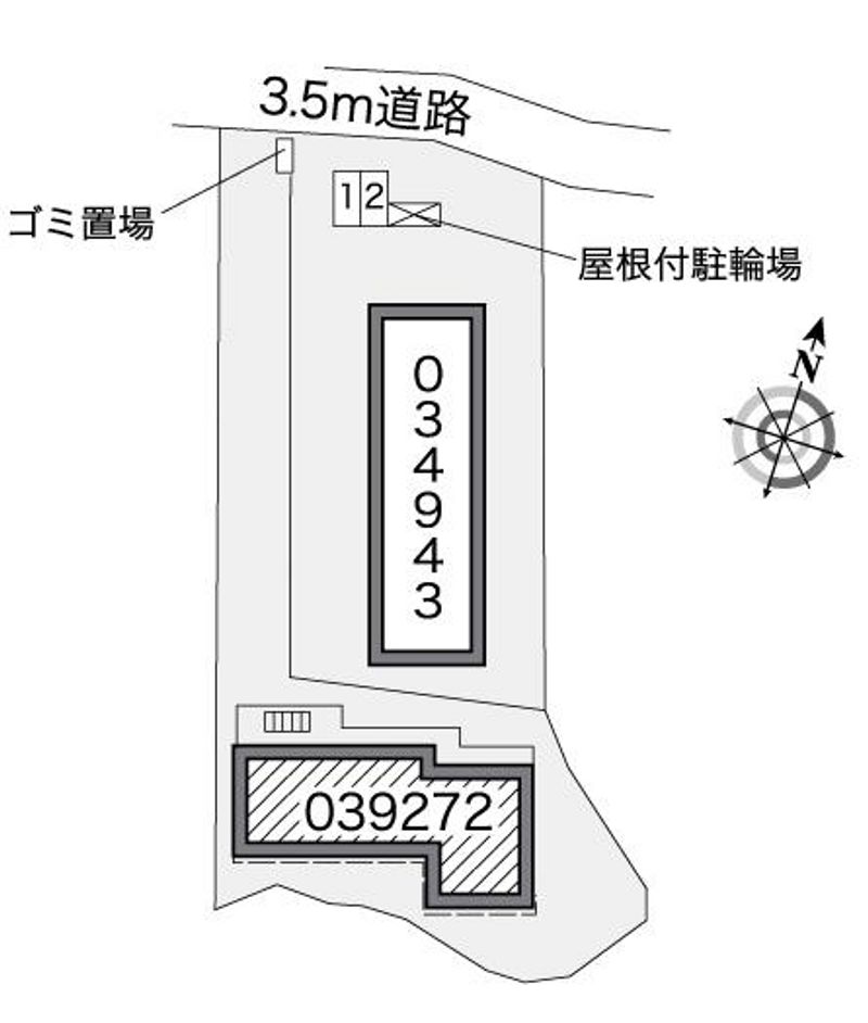 レオパレスラビス山王谷Ⅱ 配置図