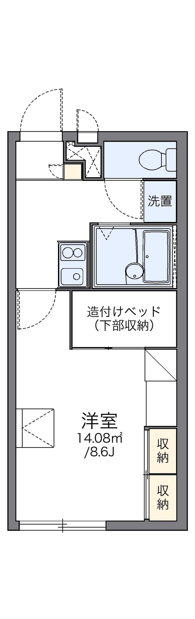 レオパレスグレイス 間取図